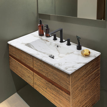 Ancillary 3-Hole 20 in. W x 18.25 in. D Classic Contemporary Rectangular Ceramic Single Sink Basin Vanity Top